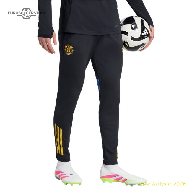 2025-2026 Man Utd EU Training Pants (Black)-Vantage Point Soccer