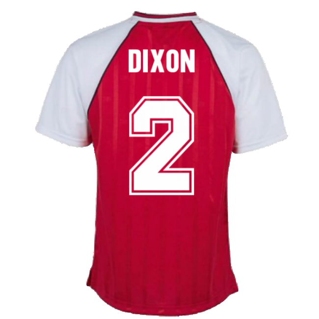 Arsenal 1988 Home Retro Football Shirt (DIXON 2)-Vantage Point Soccer