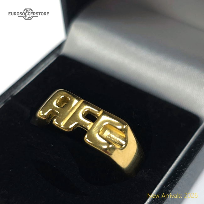 Arsenal FC 18ct Gold Plated on Silver AFC Ring - S-Vantage Point Soccer