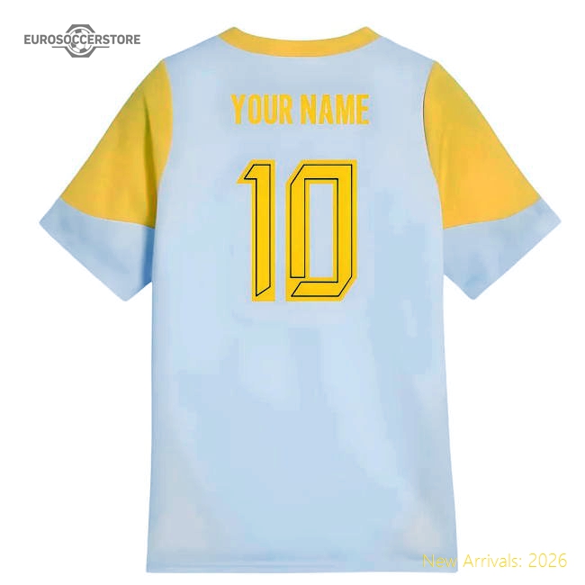 2025-2026 Borussia Dortmund Training Jersey (Silver Mist) - Kids (Your Name)-Vantage Point Soccer