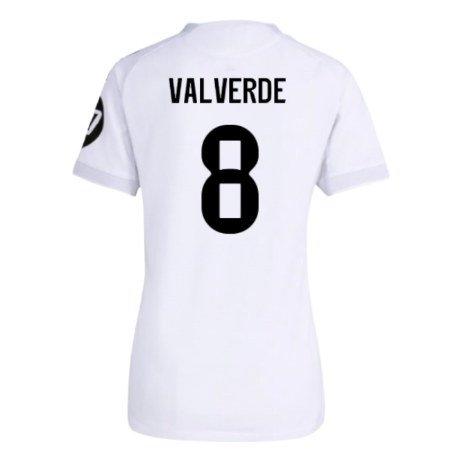 2025-2026 Real Madrid Authentic Home Shirt (Womens) (Valverde 8)-Vantage Point Soccer