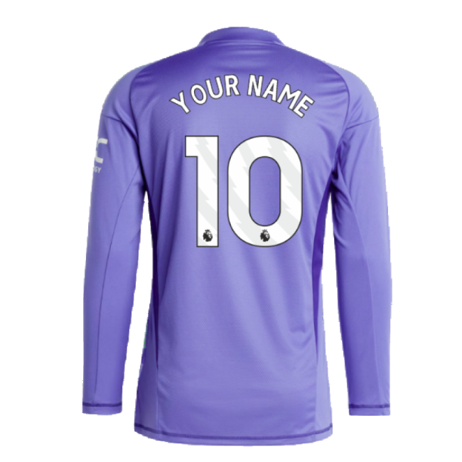 2024-2025 Man Utd Home LS Goalkeeper Shirt (Purple) (Your Name)-Vantage Point Soccer