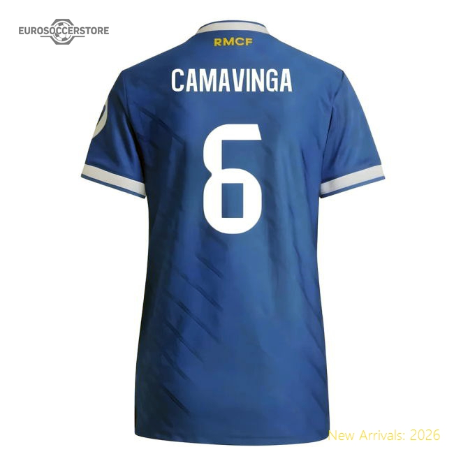 2025-2026 Real Madrid Authentic Third Shirt (Womens) (Camavinga 6)-Vantage Point Soccer