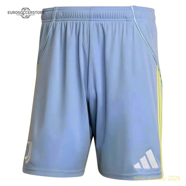 2025-2026 Juventus Away Shorts (Ash Blue)-Vantage Point Soccer