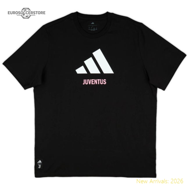 2025-2026 Juventus Seasonal Graphic Tee (Black)-Vantage Point Soccer