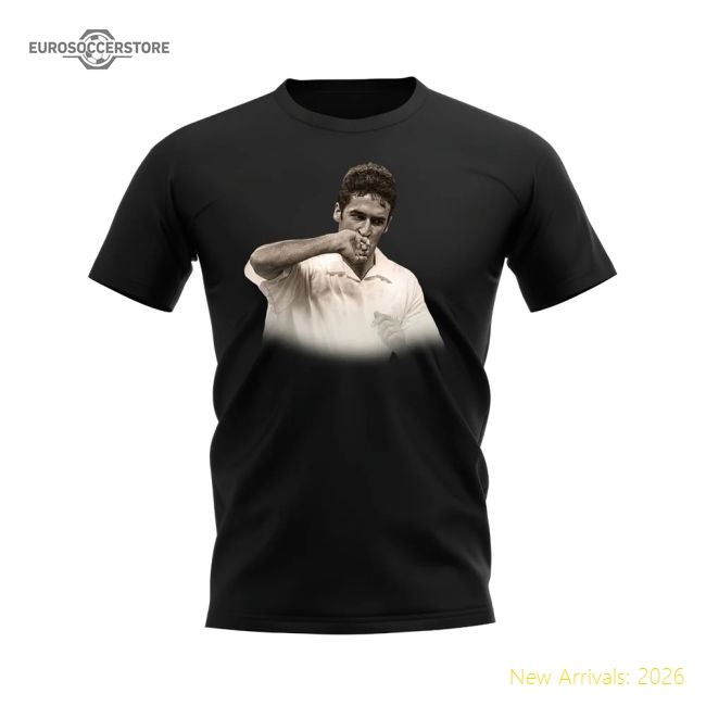 Raul Real Madrid Legend T-Shirt (Black)-Vantage Point Soccer