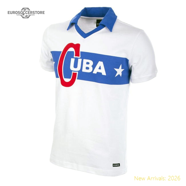Cuba 1962 Castro Short Sleeve Retro Football Shirt-Vantage Point Soccer