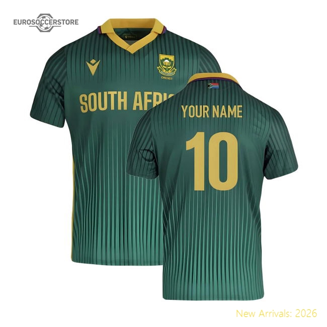 2025-2026 CSA Proteas Match Day ODI Cricket Shirt (Your Name)-Vantage Point Soccer