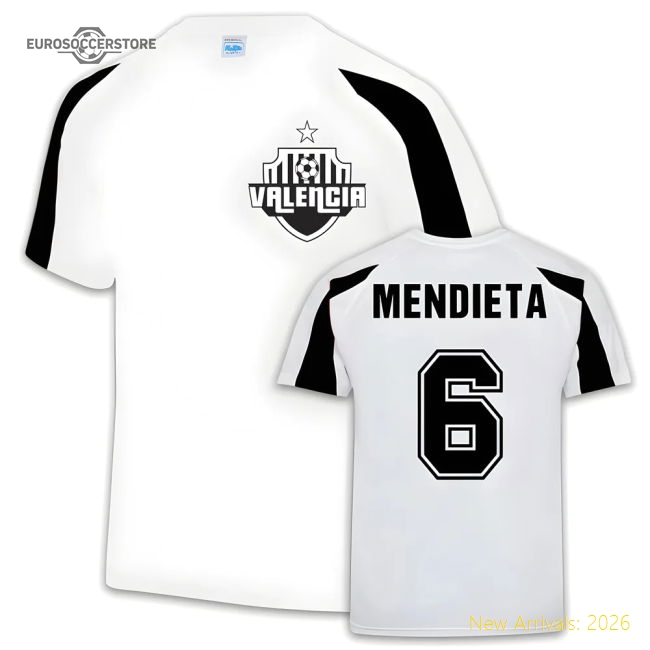 Valencia Sports Training Jersey (Gaizka Mendieta 6)-Vantage Point Soccer
