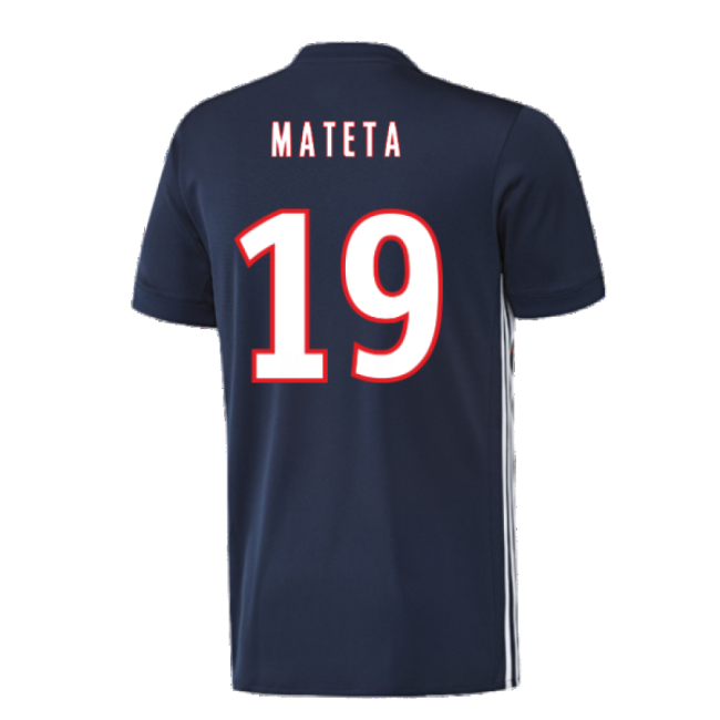 Lyon 2017-18 Away Shirt ((Excellent) L) (Mateta 19)-Vantage Point Soccer