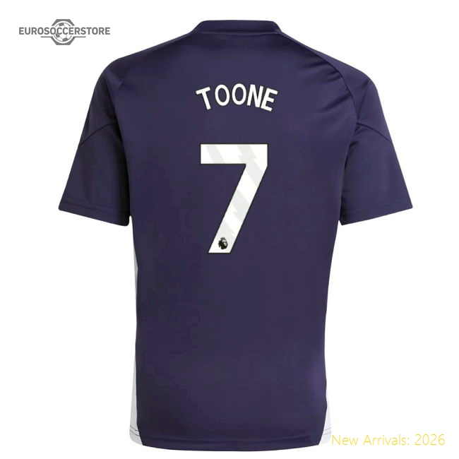 2025-2026 Man Utd Training Jersey (Aurora Plum) - Kids (Toone 7)-Vantage Point Soccer