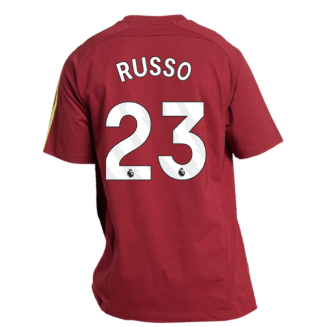 2025-2026 Arsenal UBP Tee (Noble Maroon) (Russo 23)-Vantage Point Soccer