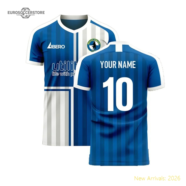 Bristol Rovers 2024-2025 Home Concept Football Kit (Libero) (Your Name)-Vantage Point Soccer