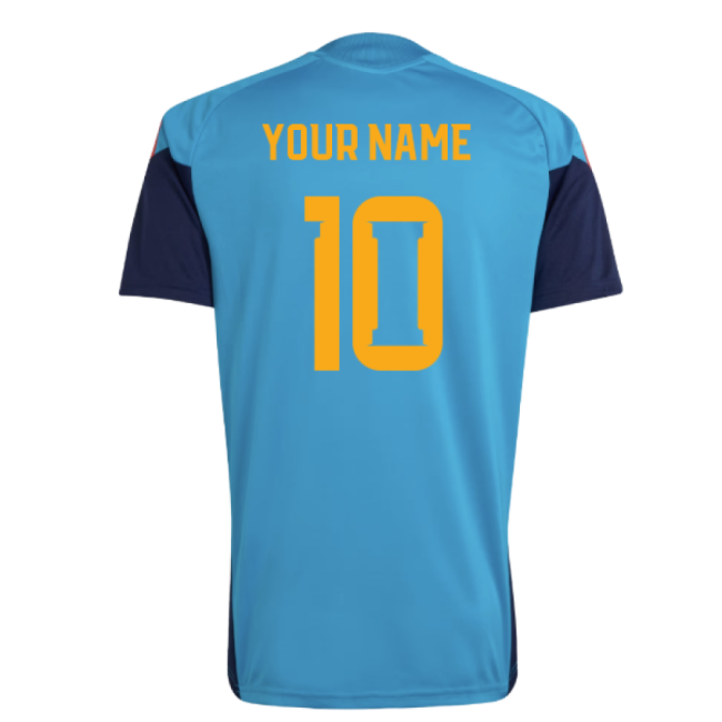 2026-2027 Spain Training Jersey (Bold Aqua) (Your Name)-Vantage Point Soccer