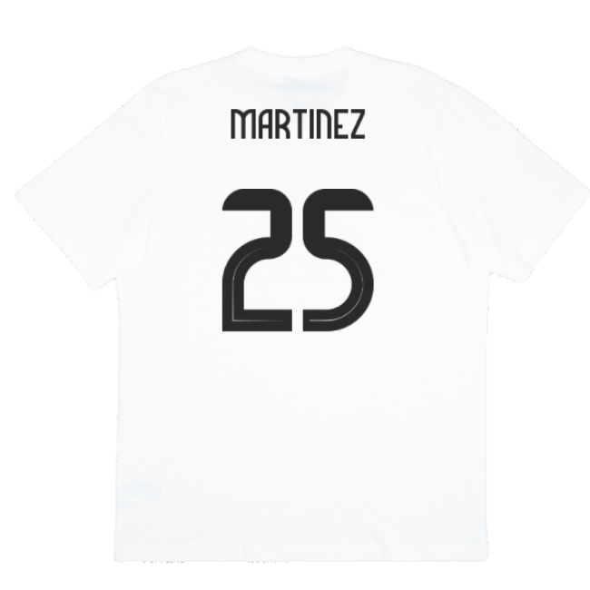 2024-2025 Argentina DNA Graphic Tee (White) (MARTINEZ 25)-Vantage Point Soccer
