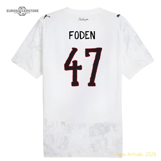 2025-2026 KIDSUPER x Manchester City CWC Shirt (White) (Foden 47)-Vantage Point Soccer