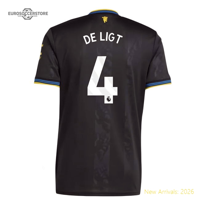2025-2026 Manchester United Third Shirt (De Ligt 4)-Vantage Point Soccer