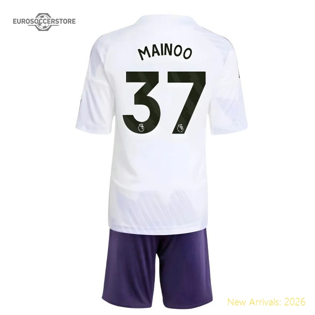 2025-2026 Man Utd Away Mini Kit (Mainoo 37)-Vantage Point Soccer