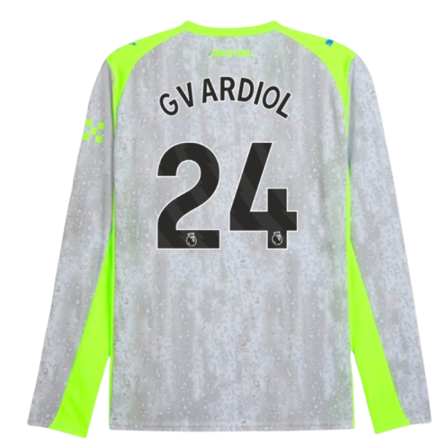 2025-2026 Man City Long Sleeve Third Shirt (Gvardiol 24)-Vantage Point Soccer