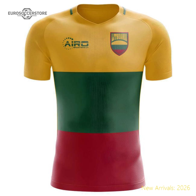 2025-2026 Lithuania Home Concept Football Shirt - Baby-Vantage Point Soccer