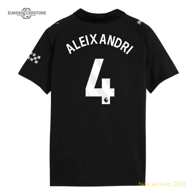 2025-2026 Man City Away Shirt (Kids) (Aleixandri 4)-Vantage Point Soccer