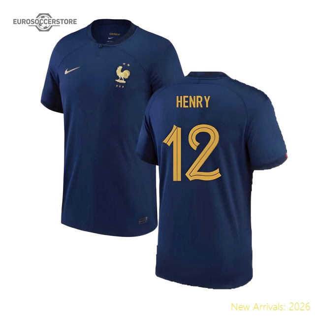 2022-2023 France Home Shirt (HENRY 12)-Vantage Point Soccer