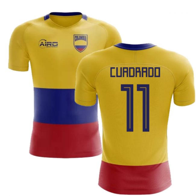 2025-2026 Colombia Flag Concept Football Shirt (Cuadrado 11)-Vantage Point Soccer
