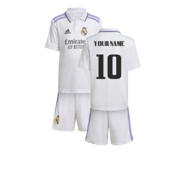 2022-2023 Real Madrid Home Mini Kit (Your Name)-Vantage Point Soccer