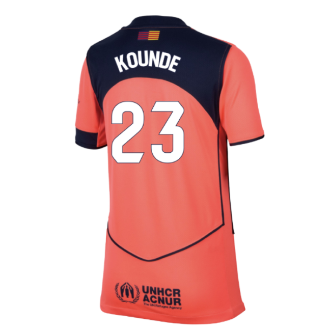 2025-2026 Barcelona Third Shirt (Kids) (Kounde 23)-Vantage Point Soccer