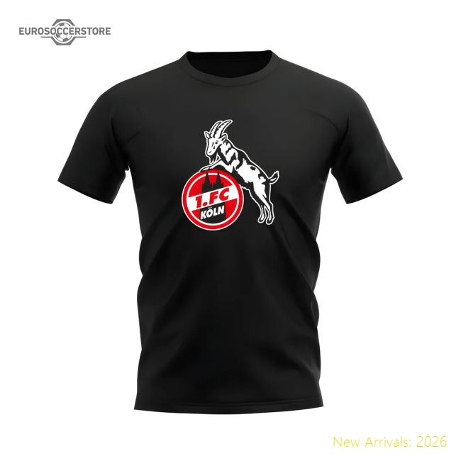 FC Koln Badge T-Shirt (Black)-Vantage Point Soccer