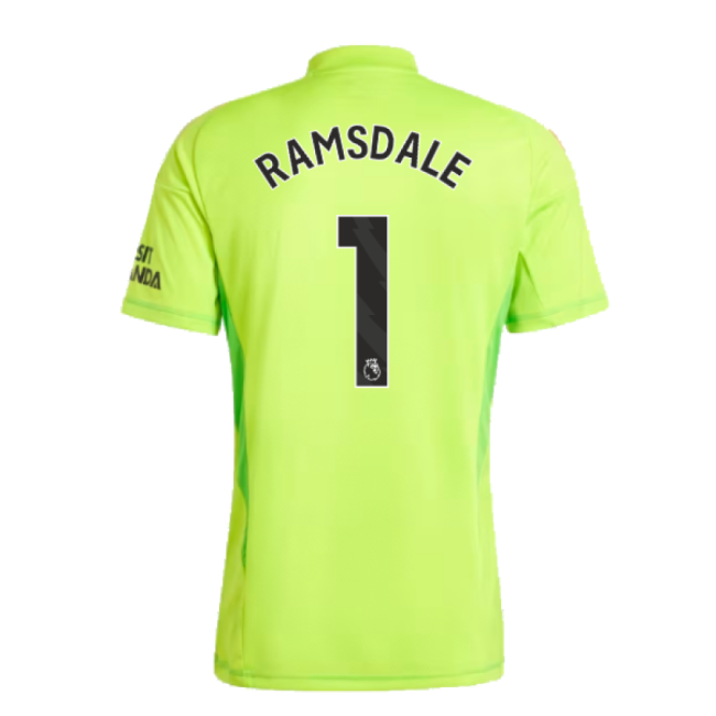 2024-2025 Arsenal Home Goalkeeper Shirt (Yellow) (Ramsdale 1)-Vantage Point Soccer