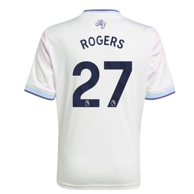 2025-2026 Aston Villa Third Shirt - Kids (Rogers 27)-Vantage Point Soccer