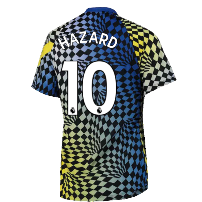 2021-2022 Chelsea Dry Pre-Match Training Shirt (Blue) (HAZARD 10)-Vantage Point Soccer