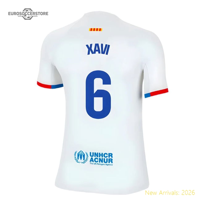 2023-2024 Barcelona Away Shirt (Kids) (Xavi 6)-Vantage Point Soccer
