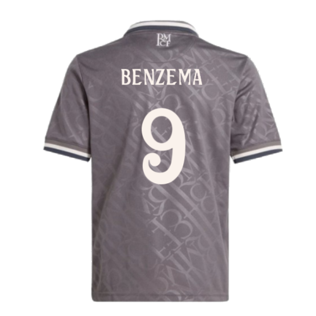 2024-2025 Real Madrid Third Shirt (Kids) (Benzema 9)-Vantage Point Soccer