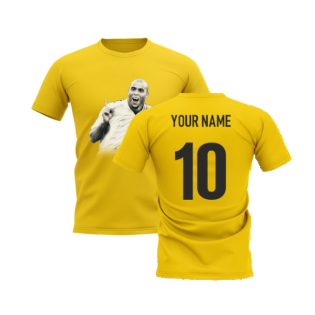 Ronaldo R9 Legend T-Shirt (Yellow) (Your Name)-Vantage Point Soccer