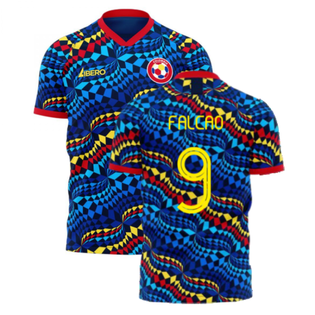 Colombia 2025-2026 Fourth Concept Football Kit (Libero) (FALCAO 9)-Vantage Point Soccer