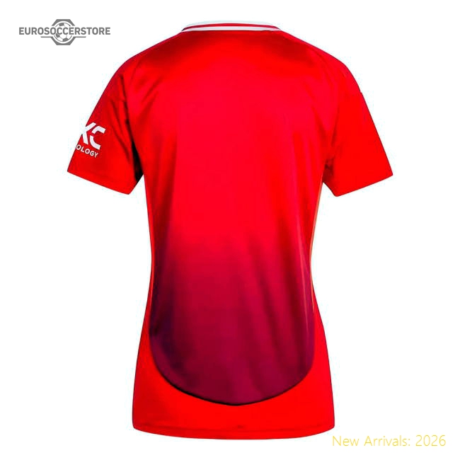2024-2025 Man Utd Home Shirt (Womens)-Vantage Point Soccer