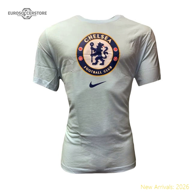 2020-2021 Chelsea Evergreen Crest Tee (Sky Blue)-Vantage Point Soccer