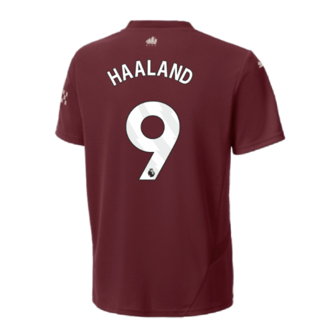 2024-2025 Man City Third Shirt (Kids) (Haaland 9)-Vantage Point Soccer