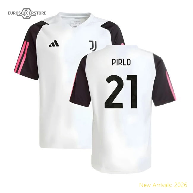 2023-2024 Juventus Training Shirt (White) - Kids (PIRLO 21)-Vantage Point Soccer