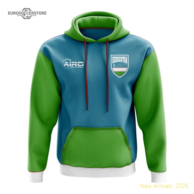 Uzbekistan Concept Country Football Hoody (Sky)-Vantage Point Soccer