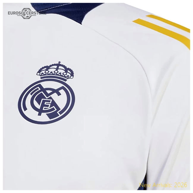 2024-2025 Real Madrid Training Top (White)-Vantage Point Soccer