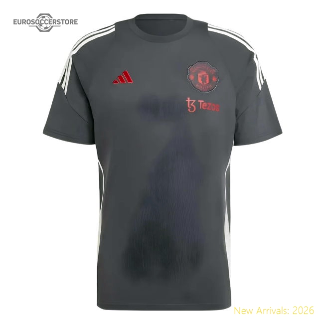 2024-2025 Man Utd EU Training Tee (Carbon)-Vantage Point Soccer