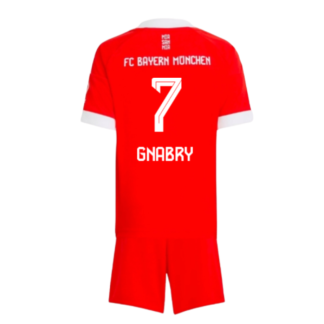 2025-2026 Bayern Munich Home Mini Kit (Gnabry 7)-Vantage Point Soccer