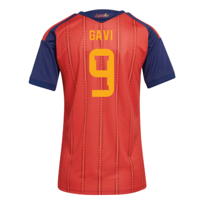 2026-2027 Spain Home Shirt (Womens) (Gavi 9)-Vantage Point Soccer