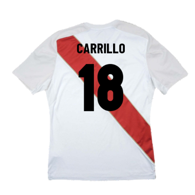 Peru 2018-19 Home Shirt ((Good) S) (Carrillo 18)-Vantage Point Soccer