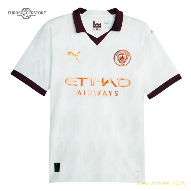 2023-2024 Man City Away Shirt (J ALVAREZ 19)-Vantage Point Soccer
