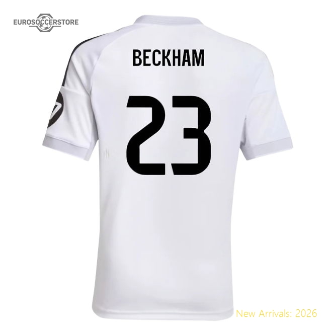 2025-2026 Real Madrid Home Shirt (Kids) (Beckham 23)-Vantage Point Soccer