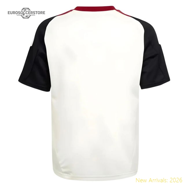 2024-2025 Man Utd Training Jersey (Off White) - Kids-Vantage Point Soccer